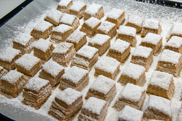 Hojaldrinas caseras, dulce típico de Navidad, Homemade Hojaldrinas, traditional Christmas sweet