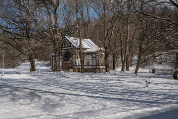 Rudolfquelle Marienbad im Winter