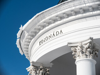 Kolonaden  Marienbad im Winter