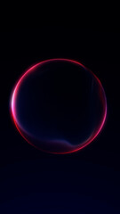 Plasma-style red-blue-white glowing orb with smooth flowing edges and subtle neon motion texture. Futuristic abstract energy sphere with clean gradients and soft digital lighting.