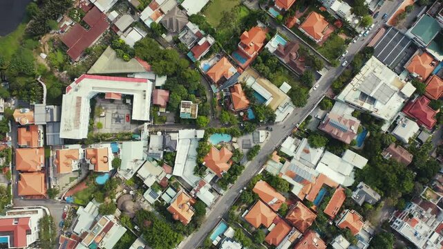 4K Drone Aerial of Ho Chi Minh City District 2 Thao Dien