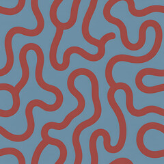 abstract seamless pattern with waves