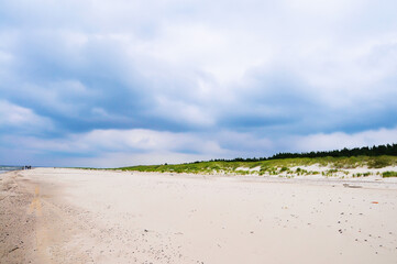 Beach landscape on the Baltic Sea in Poland