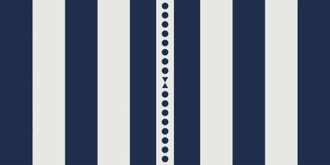 Abstract pattern with vertical stripes and circles and an hourglass shape in the center line
