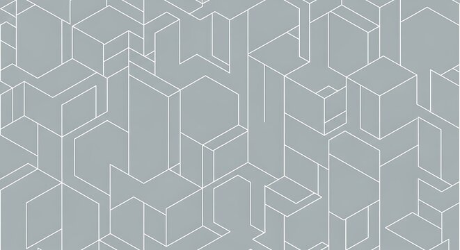 Abstract geometric pattern of isometric cubes