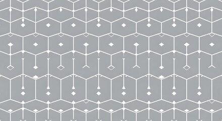 Geometric pattern of hexagons and lines