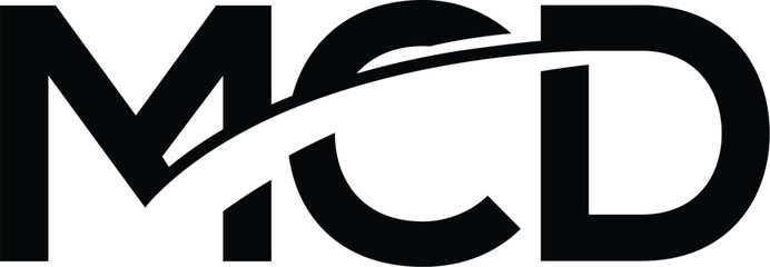 MCD alphabet letter logo and monogram logo design