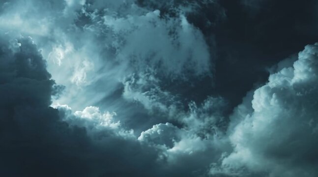 Moody storm clouds rolling in