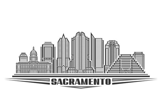 Vector illustration of Sacramento