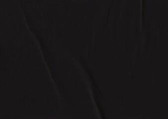 Black wrinkled paper background
