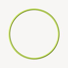Fototapeta premium 3D green ring, geometric shape