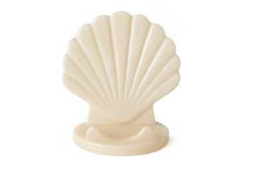 Scallop seashell soap dish holder standing vintage decor