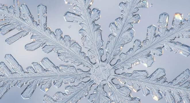 Makroaufnahme einer Schneeflocke
