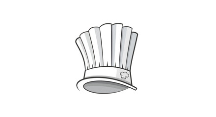 Culinary Art, Chef Hat, Kitchen, Illustration, Creative Design, Minimalist Style, Focused Perspective on Culinary Profession