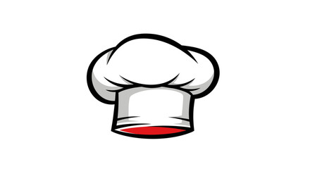 Culinary Action, Chef Hat, Kitchen, Graphic Illustration, Creative Design, Bold Colors, Modern Concept
