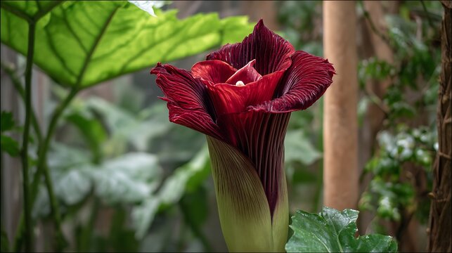 Majestic Titan Arum in Full Bloom.