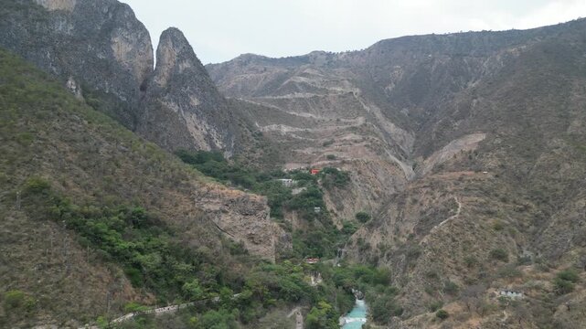 Scenic Walk Through Illuminated Tourist Cave grutas tolantango