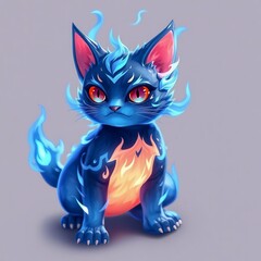 vector illustration of a cat