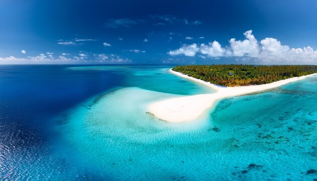 aerial view of paradise island with turquoise waters and white sandy beaches beach turquoise beach