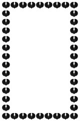 Black bats Halloween frame mockup design element