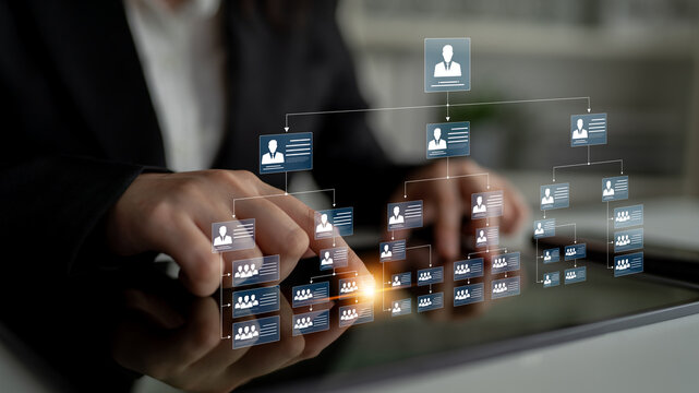 Corporate org chart and team structure show hierarchy, team, and structure for clear organization, management, and operational planning Latch