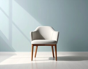 white chair in a room
