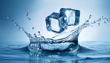 crystal clear water splash frozen mid air for abstract photography fresh nature concept branding purity design product motion background fluid