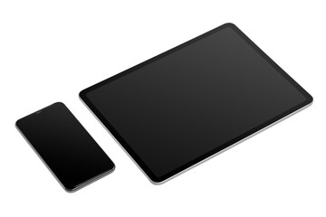 Digital tablet phone screen png mockup smart tech