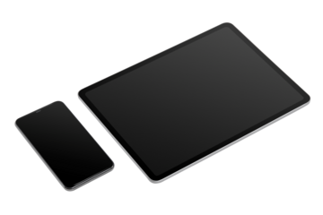 Digital tablet phone screen png mockup smart tech