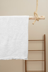Towel png mockup, realistic transparent design