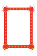 Obraz premium PNG retro psychedelic frame element, transparent background