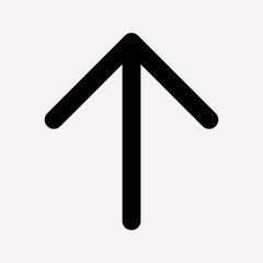 Black arrow collage element vector