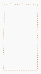 Dot frame beige mobile wallpaper vector