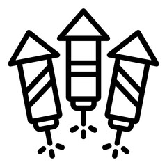 fireworks icon vector