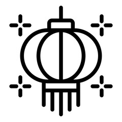 lantern icon vector