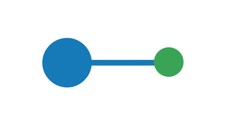 Simple graphic connected circles