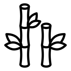 bamboo icon vector