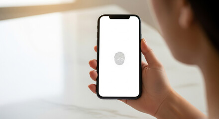 Smartphone Fingerprint Sensor Mockup