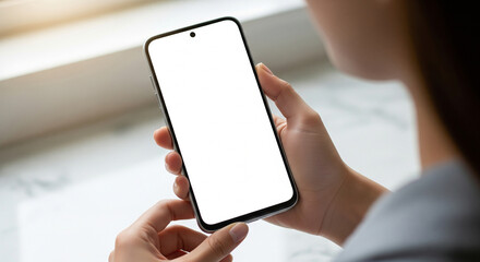 Hand Holding Smartphone Mockup