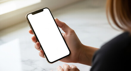 Hand Holding Smartphone Mockup