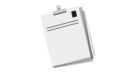 Clipboard with papers