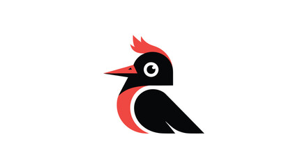 Stylized woodpecker logo