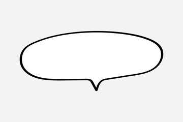 Blank comic speech bubble illustration. vector