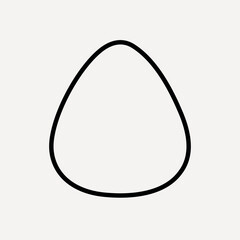 Minimalist abstract shape design vector