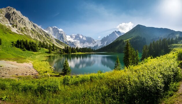 lake in the mountains