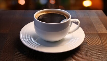 cup of coffee on a table