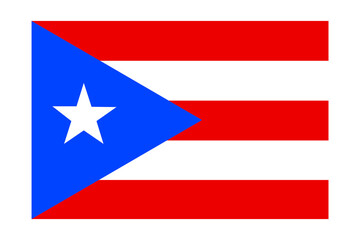 Flag of Puerto Rico vector