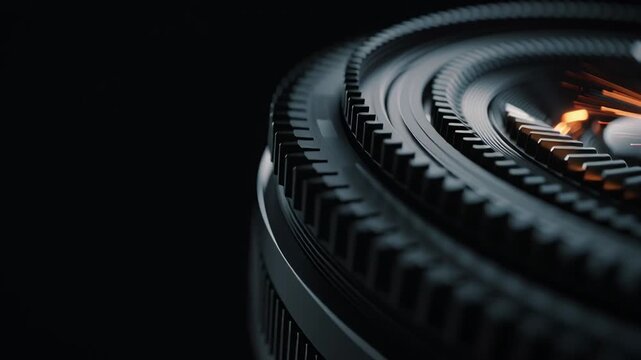 Exploring the intricate design and beauty of a camera lens with stunning reflections and light patterns