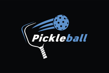 Pickleball Sports badge logo vector illustration for any business community.