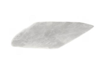 White ice shard fragment on transparent background
